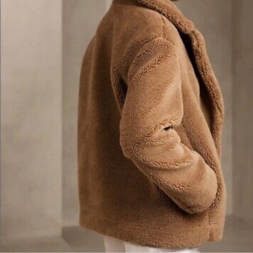 Banana Republic Faux Fur Teddy Coat. NWT - Picture 4 of 11